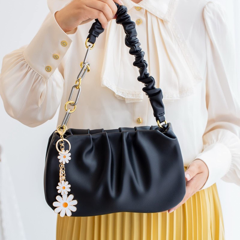 Giftale - Llavero esmaltado para mujer, blanco, (Sunflower-White), L