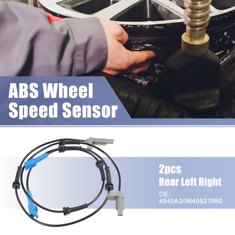QUARKZMAN 2 Pieces Rear Left Right ABS Sensor Wheel Speed