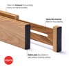 Copco Kitchen Drawer Dividers, Sprin Loaded, Utensil Organizers, Adjustable Drawer