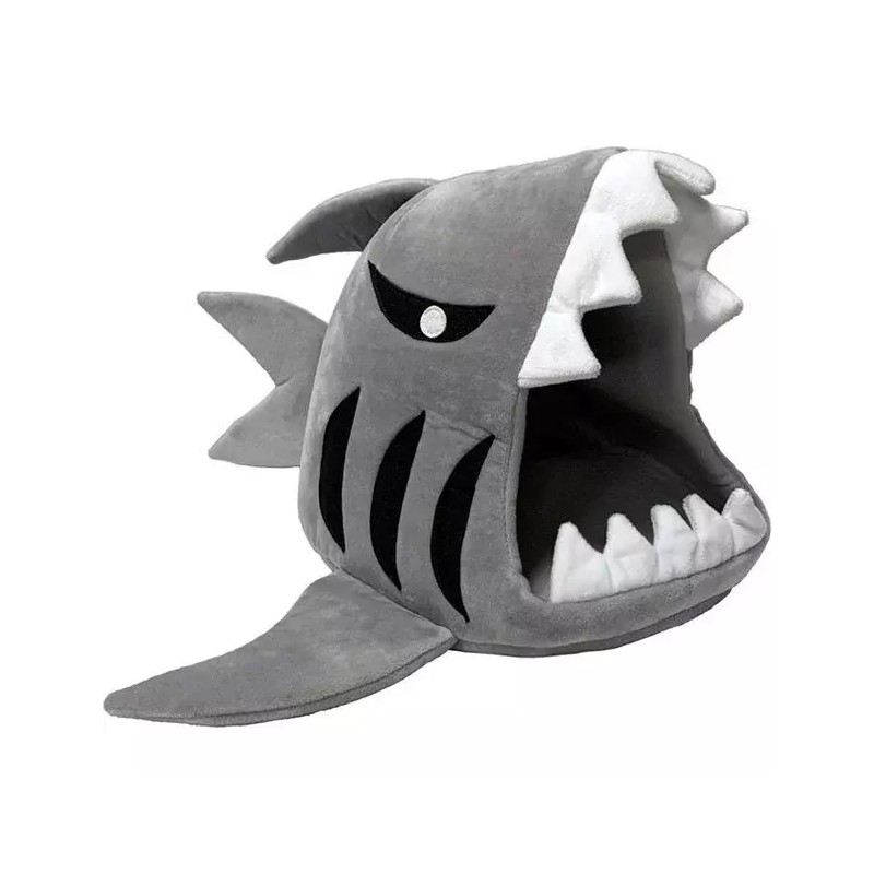 Marshall Pet Ferret Gray Shark 20" Sleep Sack Lined Bed