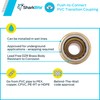 SharkBite 3/4 Inch CTS x 3/4 Inch PVC Transition Coupling,