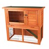 TRIXIE natura Outdoor Rabbit Hutch with Run - 2-Story Rabbit