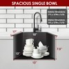 BURCHAIN 17 x 15 Inch Drop in Kitchen Sink Top
