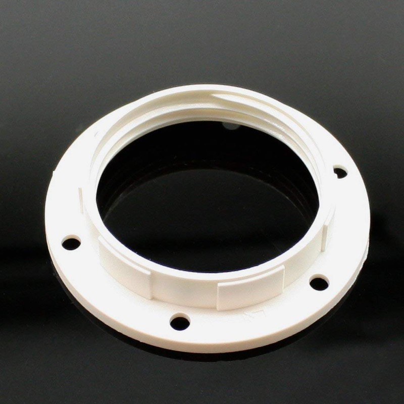 Pack of 3 Screw Rings E27 Plastic White for Lamp