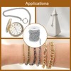 sourcing map 16.4Feet Aluminum Link Chain, Link Cable Chain Oval