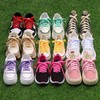 Booyckiy 2 Pairs Flat Shoe Laces for Sneakers, 2/5" Wide