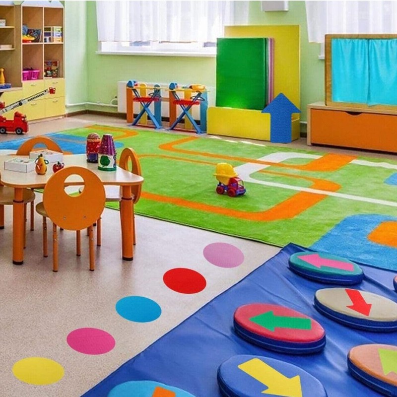 30x Carpet Markers Multi-Color Spot Markers Sit Dot Circle for