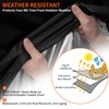 IBC Tote Cover,Zipper,420D Heavy Duty Nano Materials Waterproof,Fit 275 Gallon