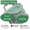 UanofCn 8 Pcs Diesel Only Stickers for Fuel Tank Tractor
