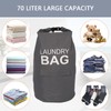 Kimmama Laundry Backpack,Laundry Bag with Adjustable Strap,Dirty Clothes Bag for