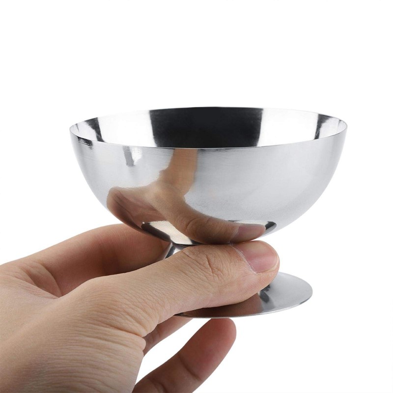 Raguso Stainless Steel Ice Cream Sundae Sorbet Vanilla Pudding Serving
