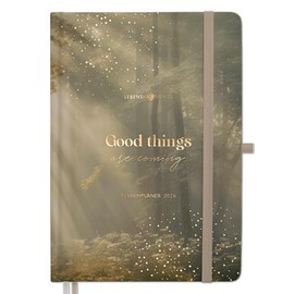 Lebenskompass® Calendar 2026 Book Calendar A4 "Forest" - Beautiful Weekly Planner 2026 & Appointment Calendar 2026 - Sturdy Hardcover with Elegant Foil Embossing
