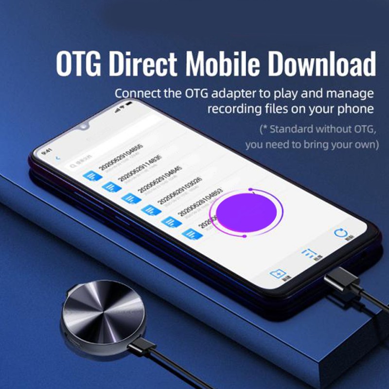 Digital Voice Recorder Strong Magnetic Voice Activated HD Noise Reduction
