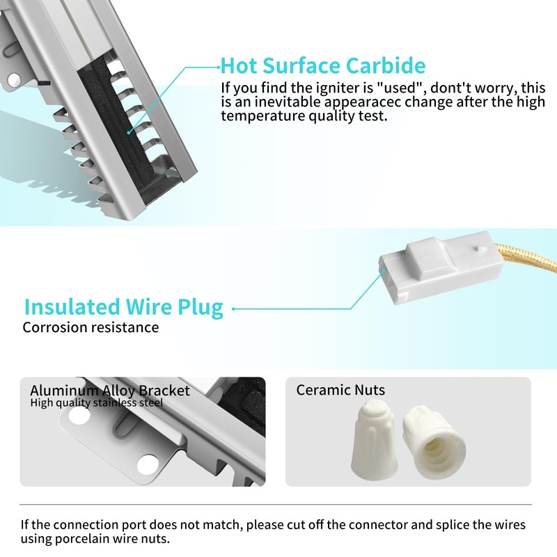 W11208965 Gas Range Oven Igniter for Whirlpool Amana Gas Stove