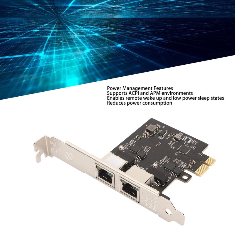PCIe 2.5G Network Card Dual Port RTL8125B 2500M 1000M Computer