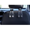 2 Pack Car Seat Headrest Hooks, Nappa Leather Car Back