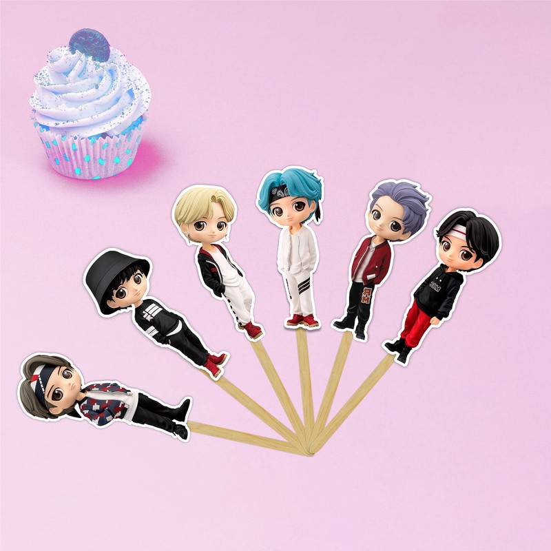 Seyal® Tny Tan (BTS) cupcake topper