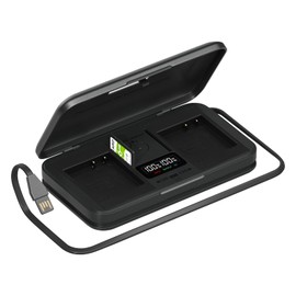 Palogreen NP-FW50 Battery Charger Compatible with Sony Alpha A6000, A6400, A6100, A6300, A6500, A5100, A7, A7 II, A7R, A7R II, A7R2, A7S, A7S II, A7S2, A5000, A3000, RX10, NEX-3/5/7 Series