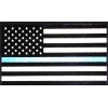 Police Officer Thin Blue Line reflective American Flag Decal Sticker