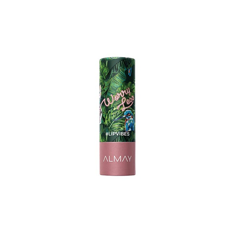 Almay Lip Vibes, Worry Less, 0.14 oz., matte lipstick