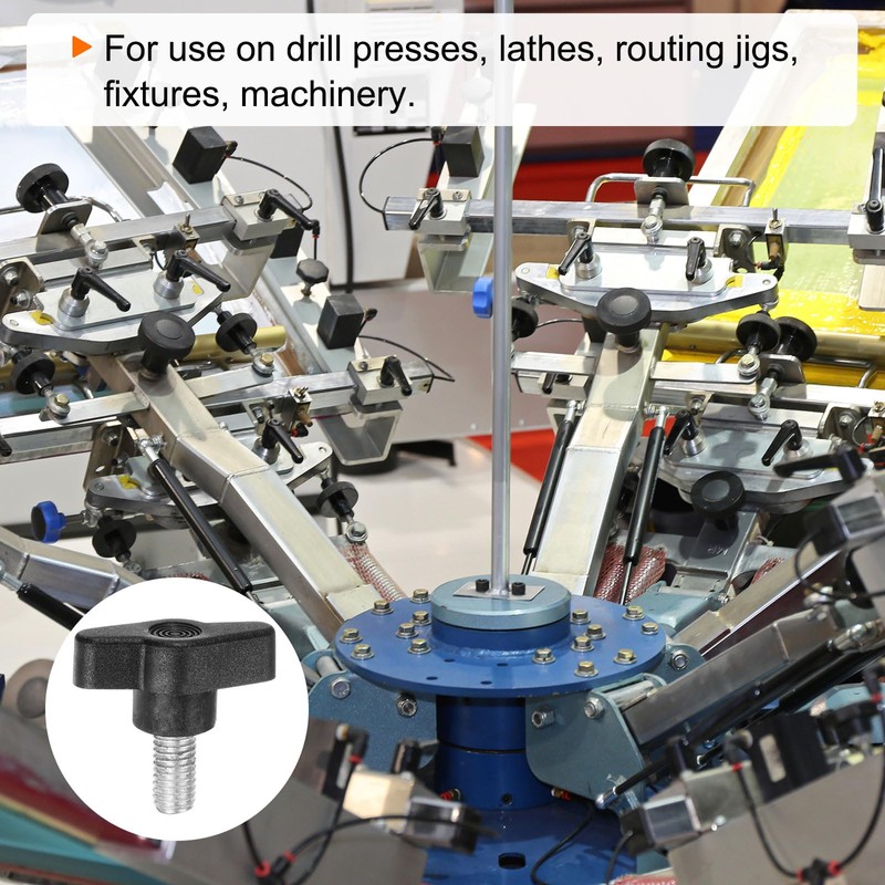 HARFINGTON 20pcs Wing Knobs M8 x 35mm Male Thread Plastic