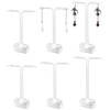 Seimeinoki Earring Stand, 6 Pieces, Acrylic, Transparent, Earrings, Display Stand,