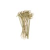 100Pcs 15cm 6 Inch Wood Cocktail Picks Knot Skewers Twisted