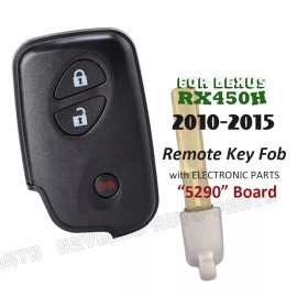 KeylessAutoParts HYQ14ACX for Lexus RX450h 2010-2012 2013 2014 2015 Remote Smart Key Fob -5290