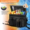 Insulated Bags for Food Delivery with Cup Holder and Fixed