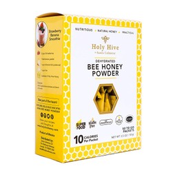 Holy Hive Real Honey Powder Sachets | All Natural, No Sugar Added, Low in Calories, Non-GMO, Gluten Free, Dairy Free, Kosher, Superfood Powder | Best for Tea, Coffee, and Cooking - 2 pack