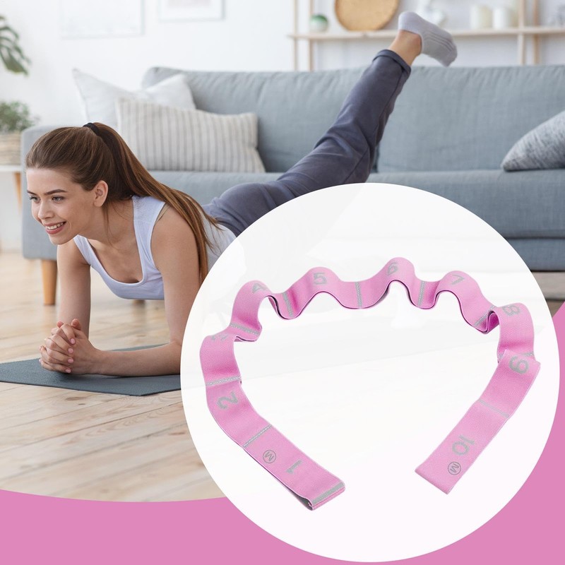 Stretch Band for Exercise,Leg Stretcher with 10 Loops - Strength