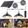 Solar Shed Lights, 300LM x 2 LED, 4 Brightness Lights,