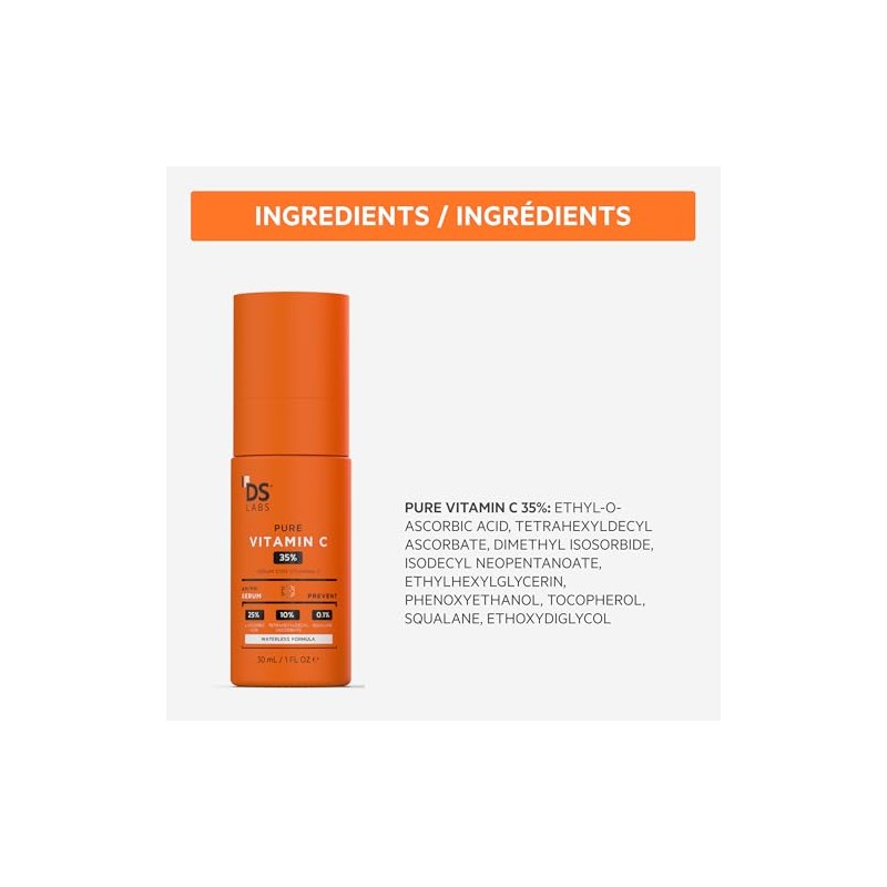 Ds Laboratories | Pure Vitamin C35% Perfecting+brightening, Vitamina C