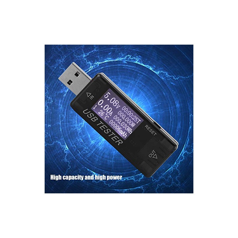 Medidor de Corriente y Voltaje USB Digital 8 en 1,