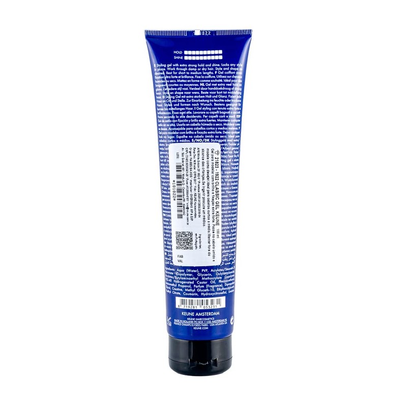 Keune 1922 Styling Classic Gel Hair Gel 150 ml