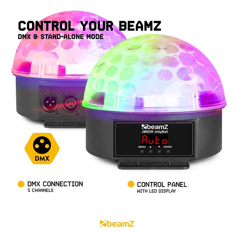 BeamZ JB60R Jelly Ball - LED Disco Ball Party Light
