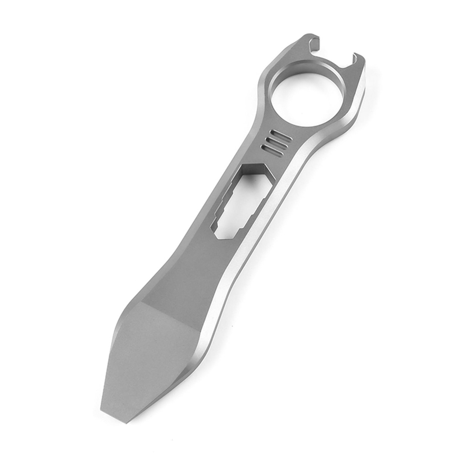 Hamans Titanium EDC Pry Bar Multi Tool Bottle Opener Nail Puller ...