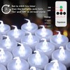 Topstone Remote Controlled LED Tea Light,White Flickering Bulb,Long Lasting Battery