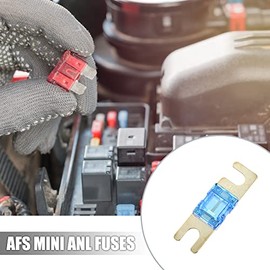X AUTOHAUX - 10 fusibles AFS Mini ANL de 60 A, protección eléctrica de repuesto para coche, camión, motocicleta, barco, CD de audio