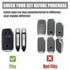 Gematay for Kia Key Fob Cover with Keychain, Key Shell