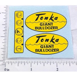 Tonka Giant Bulldozer Script Style Replacement Sticker Set TK-237