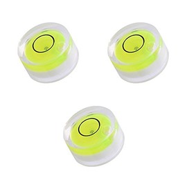 Taskar Pack of 3 Mini Round Bullseye Spirit Level Bubble 12mm Vial