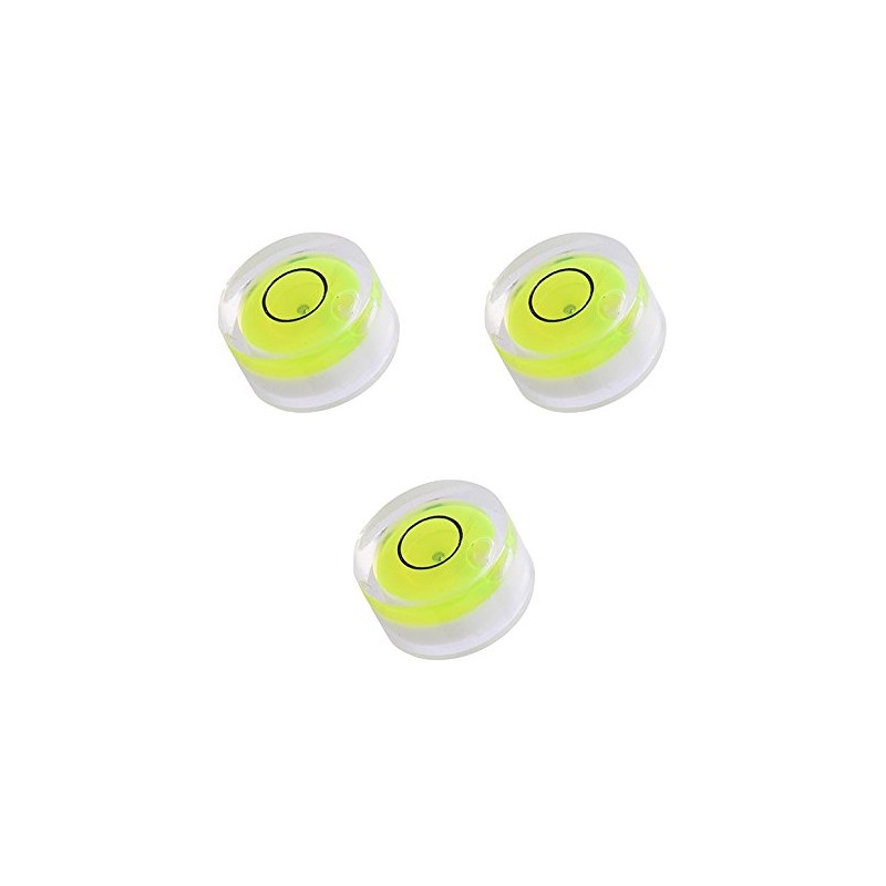 Taskar Pack of 3 Mini Round Bullseye Spirit Level Bubble