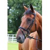 Gallop Padded Bridle and Rubber Reins set (Brown, Full)