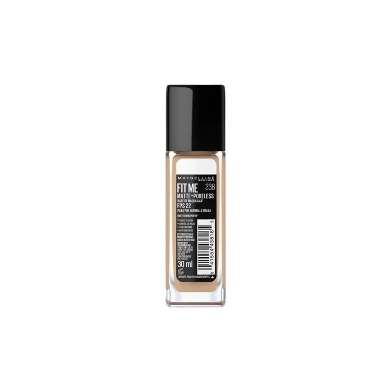 Base Fit Me Matte + Poreless 238 Rich tane Maybelline