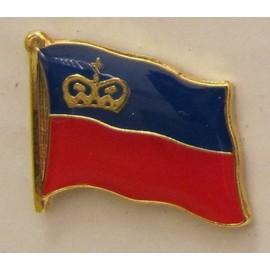 Flag Pin Badge Flag Liechtenstein State Flag Pin Badge Button Flag Clip Pin Badge, Metal