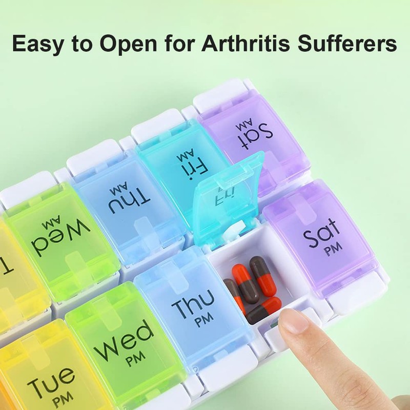 DSYSC Pill Boxes 7 Day 2 Times a Day with