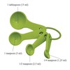 UPware 4-Piece Multi-Purpose Liquid and Dry Melamine Measuring Spoons Set,