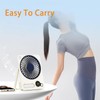 Portable Desktop fan, ultra-thin foldable wall-mounted with night light, ultra-quiet,