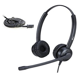 MKJ Telephone Headset with Microphone Noise Canceling RJ9 Call Center Headset for Cisco Desk Phone Office Headset for Cisco CP-7821 7841 7861 7942G 7941G 7945G 7962G 7965G 7975G 8841 8865 8945 9971